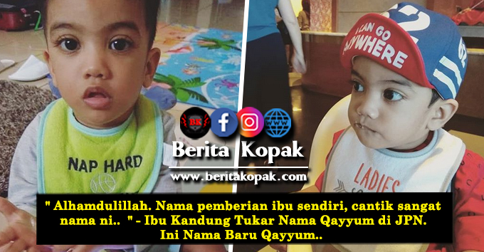 Alhamdulillah. Nama pemberian ibu sendiri, cantik sangat 