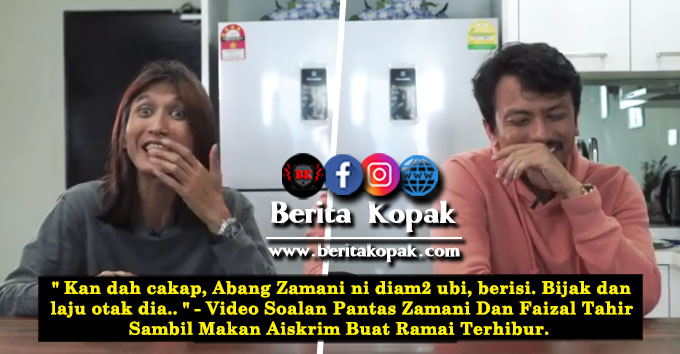 Kan dah cakap, Abang Zamani ni diam2 ubi, berisi. Bijak 